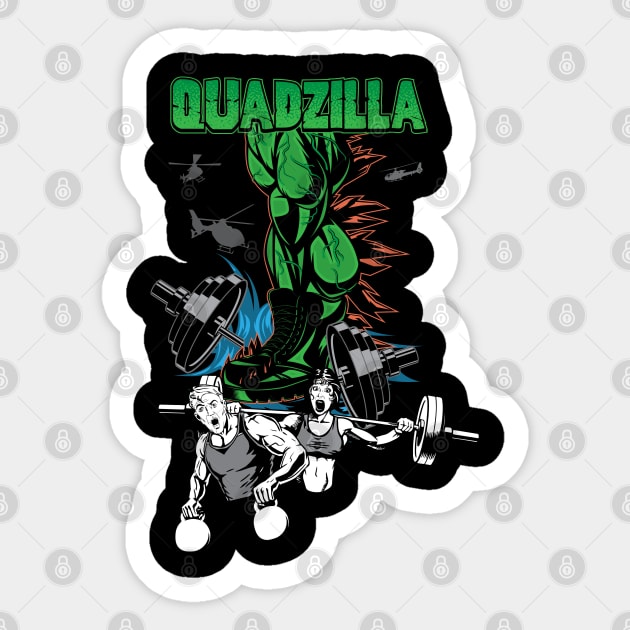 Quadzilla Leg Day Sticker by BigG1979